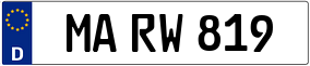 Trailer License Plate